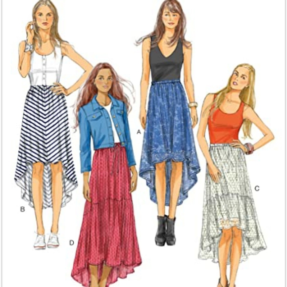 Butterick B5892 Sewing Pattern Women's Skirt - Picture 3 of 11